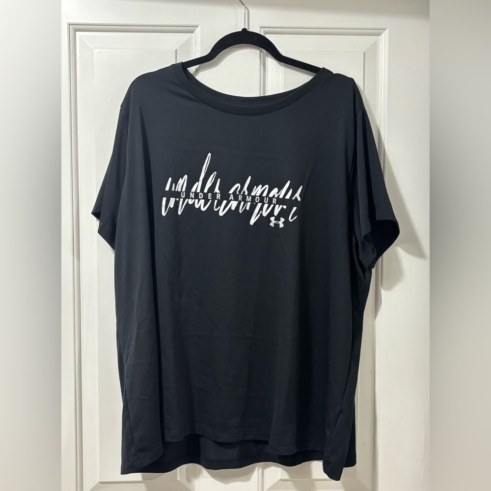 UA 2x black workout top
